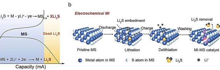 Electrochemically molecular-imprinted catalysts enable high-energy-density Li-S batteries