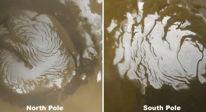 Fifty-year mystery of Mars’ slow polar ice flow solved