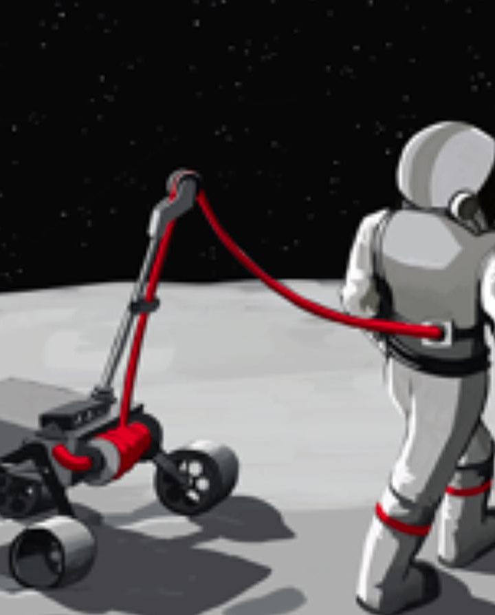 Robotic Rover Could Support Astronauts on Moonwalks