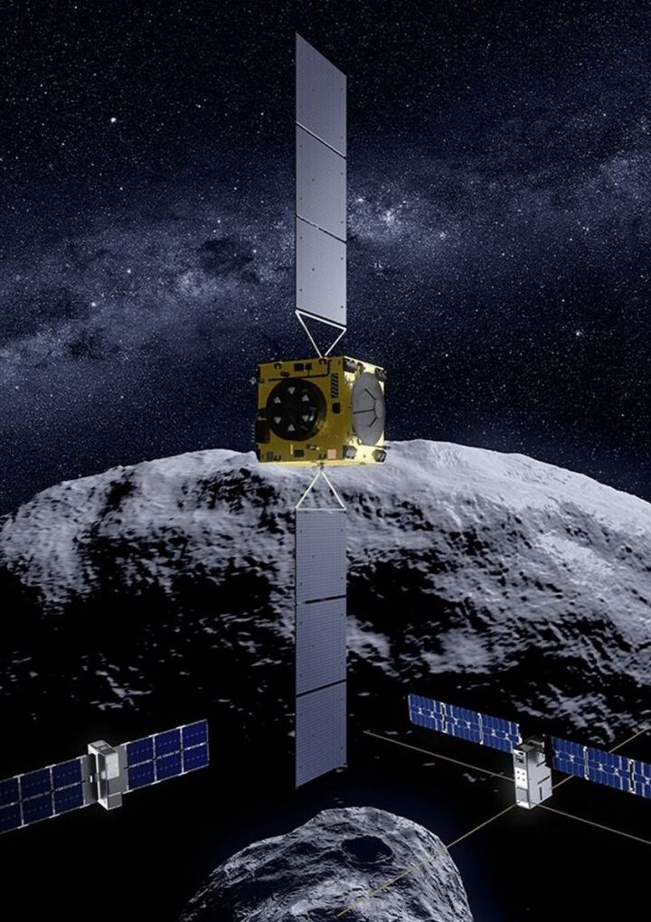 A Pair of CubeSats Using Ground Penetrating Radar Could Map The Interior of Near Earth Asteroids