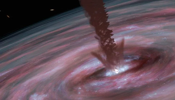 Magnetic Winds Drive Supermassive Black Hole Growth in Nearby Galaxy