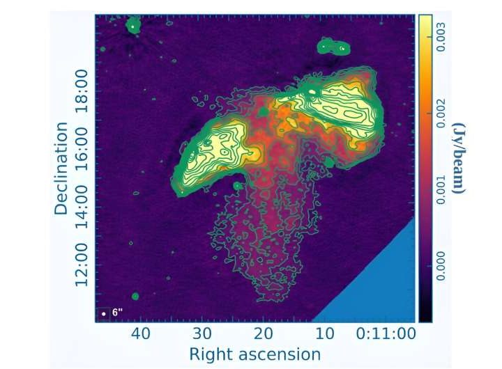 Astronomers discover a peculiar radio galaxy