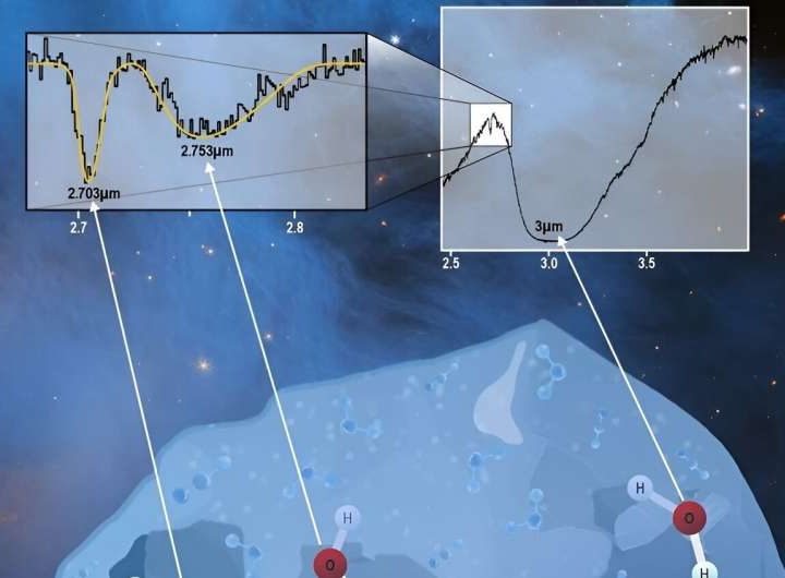 JWST sheds light on the structure of interstellar water ice