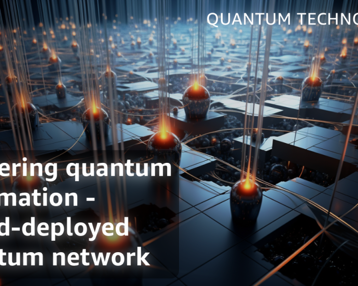 Delivering quantum information – a field-deployed quantum network