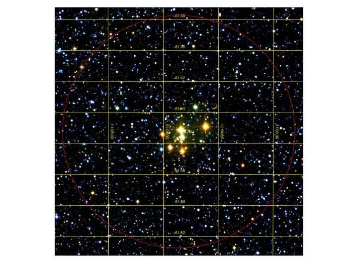 Astronomers discover new supergiant-rich stellar cluster