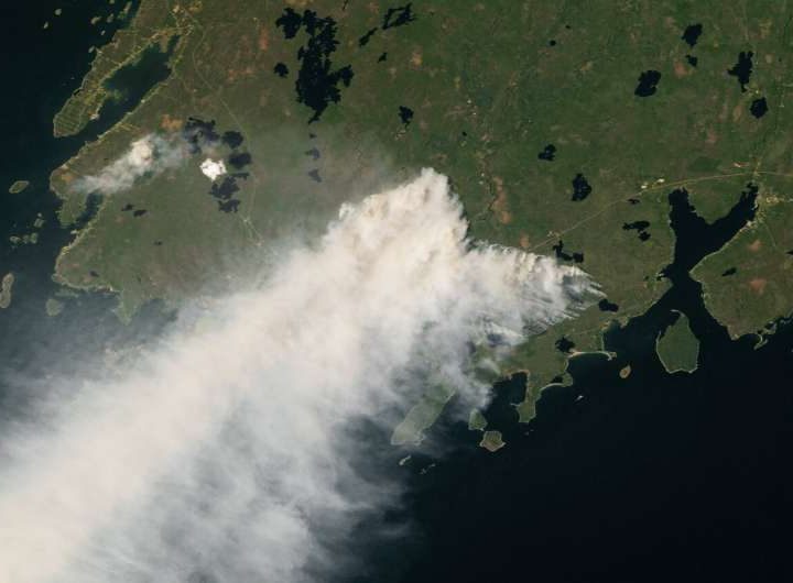 NASA study tallies carbon emissions from massive Canadian fires