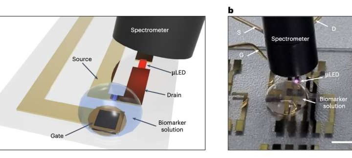 Ultrathin organic-inorganic device shows promise for wireless monitoring of biomarkers