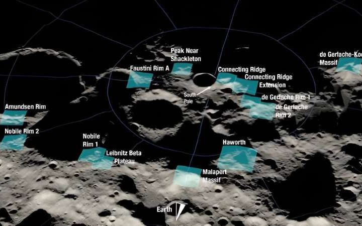 Artemis III landing sites identified using mapping and algorithm techniques