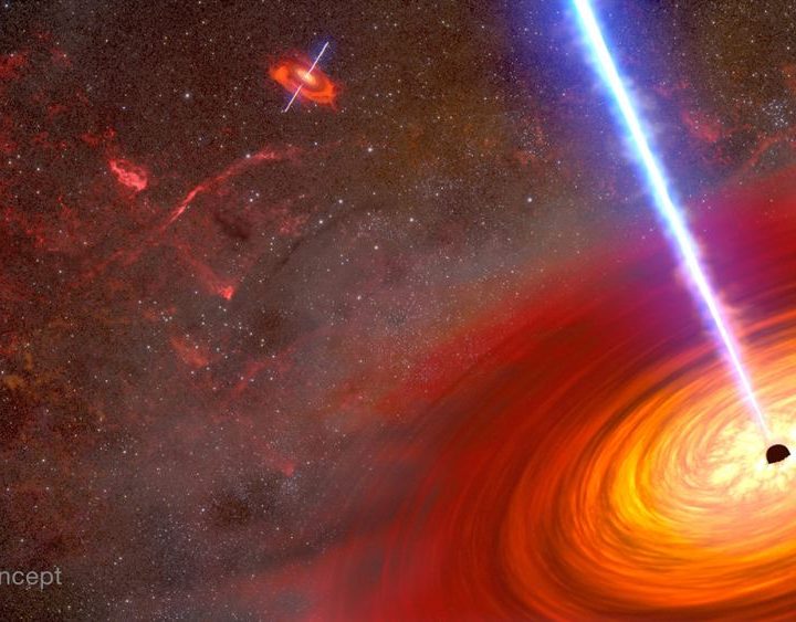 Two Supermassive Black Holes on a Collision Course With Each Other