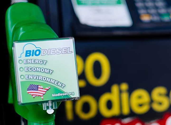 Higher blends of biodiesel fuel could cut transportation emissions