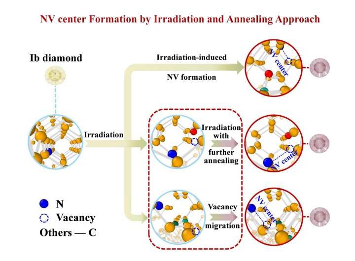 Unlocking the secrets of diamond: New insights into nitrogen-vacancy center formation