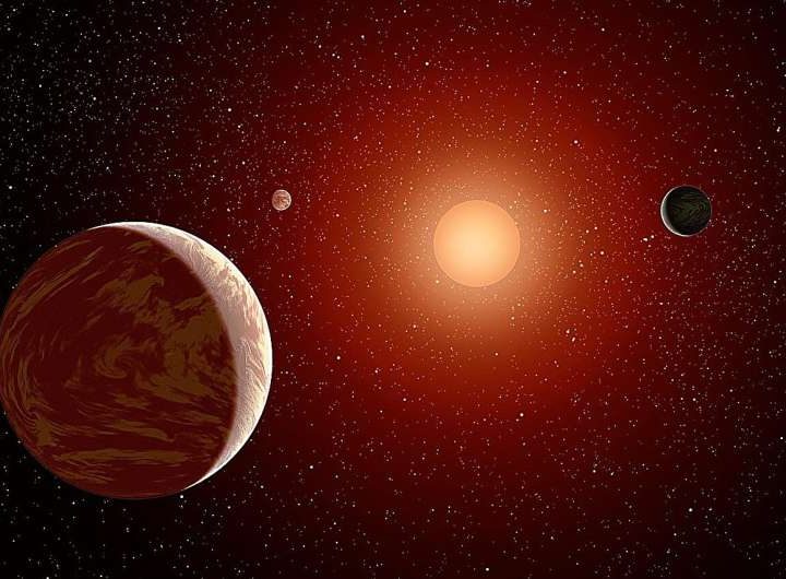 Exoplanet discovered in a binary system could explain why red dwarfs form massive planets