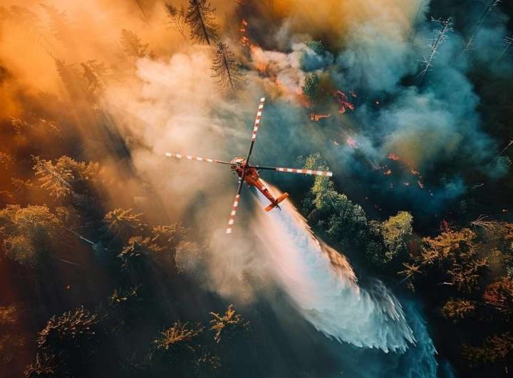 Fighting forest fires more efficiently from the air