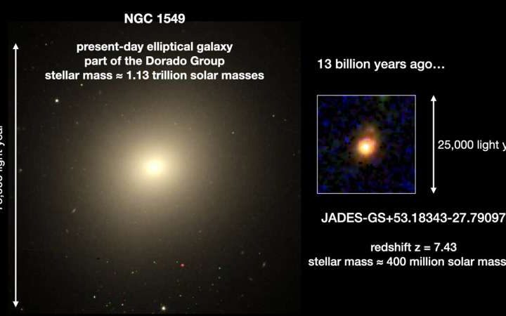 ‘Inside-out’ galaxy growth observed in the early universe