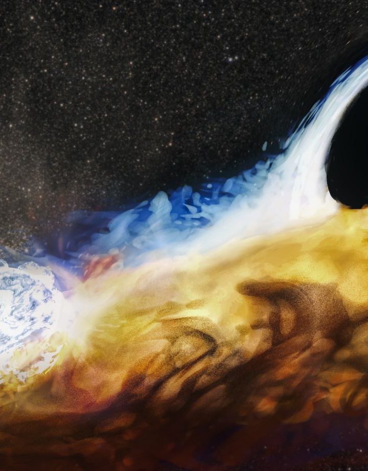 A Black Hole has Destroyed a Star, and Used the Wreckage to Pummel Another Star