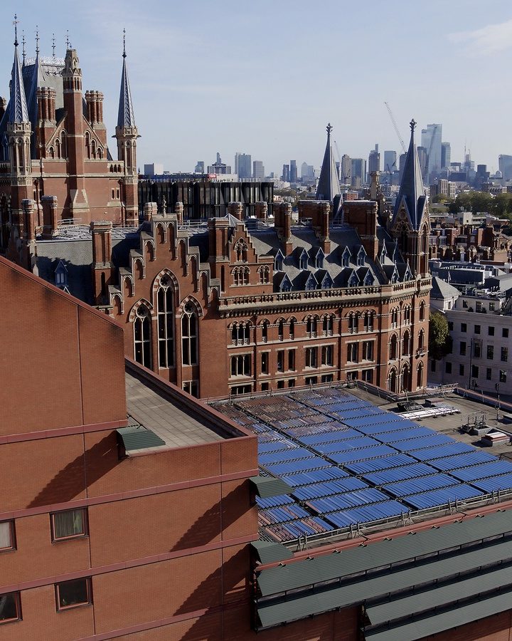 £1.5m solar heat installation project takes shape on the roof of the British Library