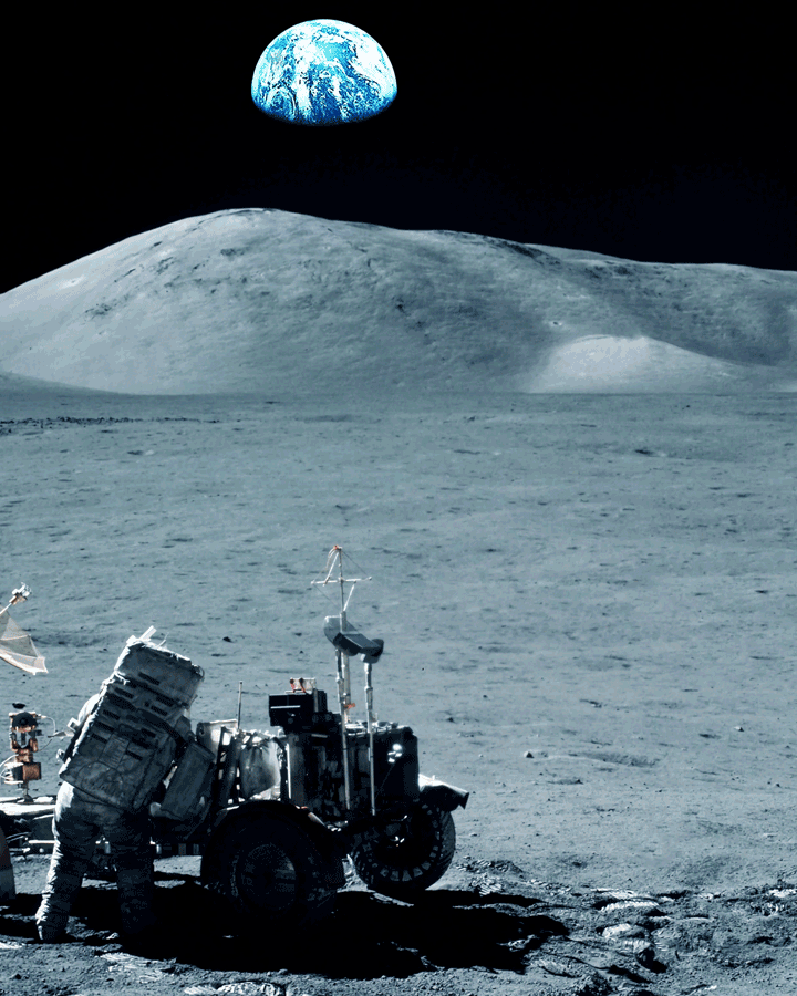 Emergency distress signal system to ensure astronaut safety on the Moon