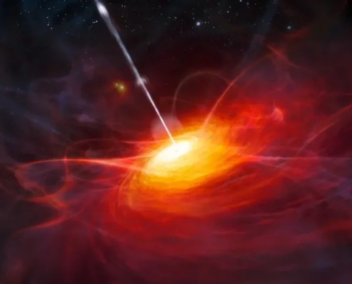 A distant quasar’s black hole is oddly huge for its galaxy