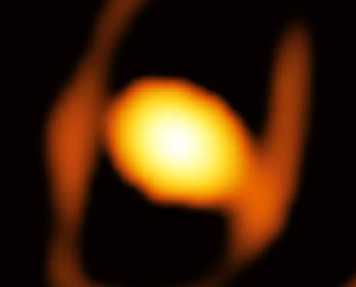 This is the first close-up image of a star beyond our galaxy