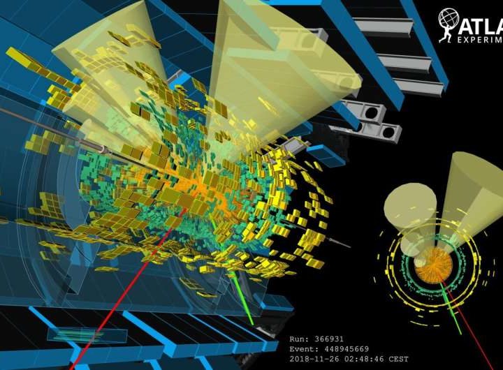 ATLAS observes top quarks in lead–lead collisions