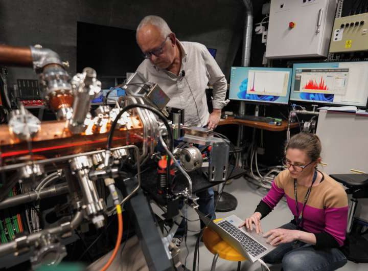 Mini proton accelerator ELISA is now taking data