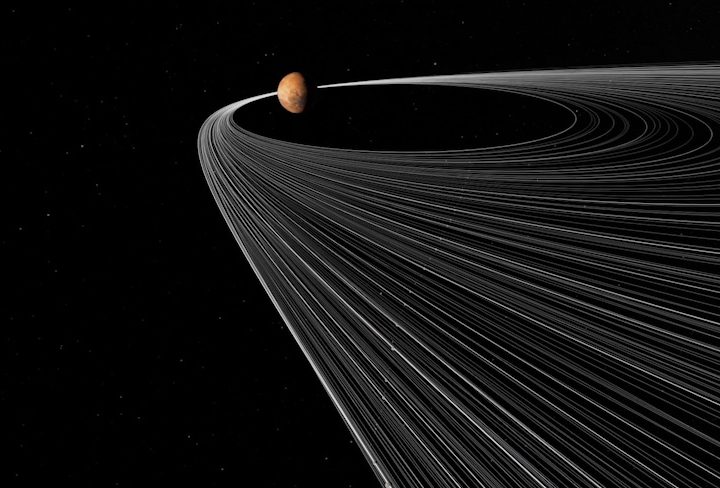 New Supercomputer Simulation Explains How Mars Got Its Moons