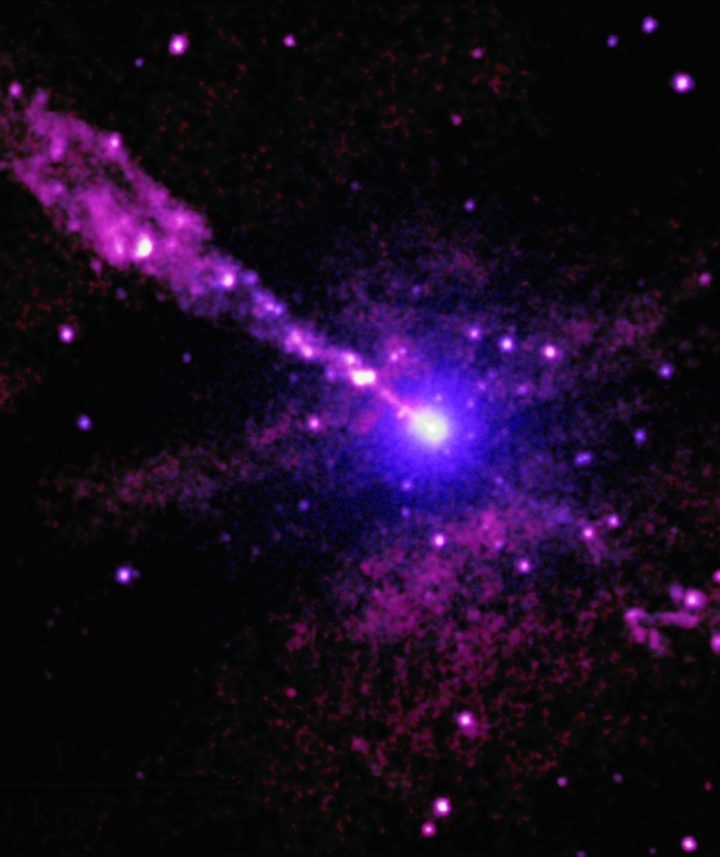 Zap! A Black Hole Scores a Direct Hit With its Jet