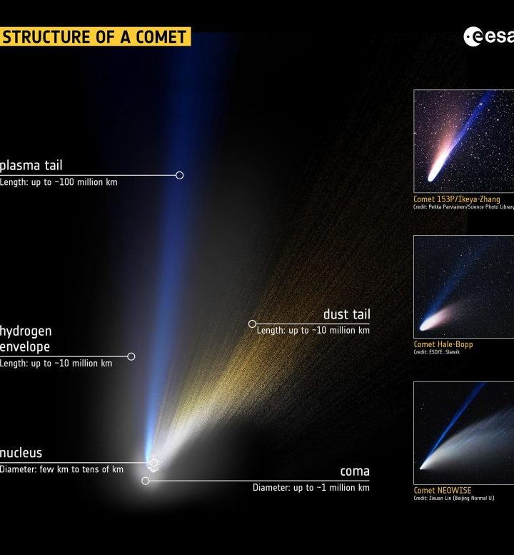 Astronomy & Astrophysics 101: Structure of a Comet