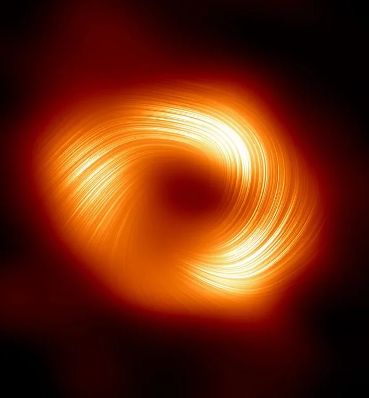 Powerful Magnetic Fields Spin Around Our Galaxy’s Supermassive Black Hole