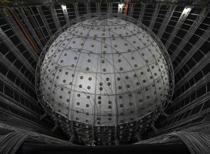 Chinese detector to hunt elusive neutrinos deep underground