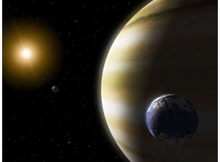 Could planets orbiting two stars have moons?