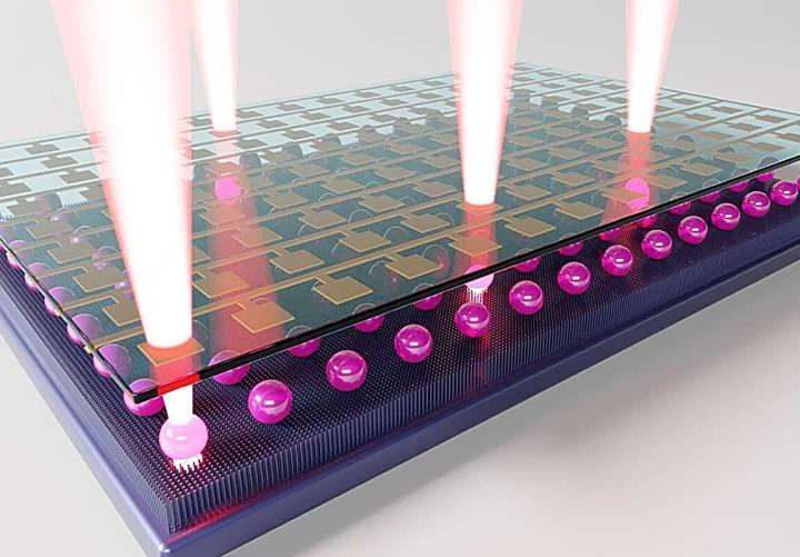 Printable laser-emitting droplets offer new display technology