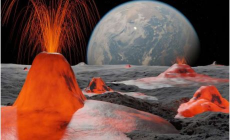 Old moon, young crust: Violent volcanism may mean the moon is much older than previously thought